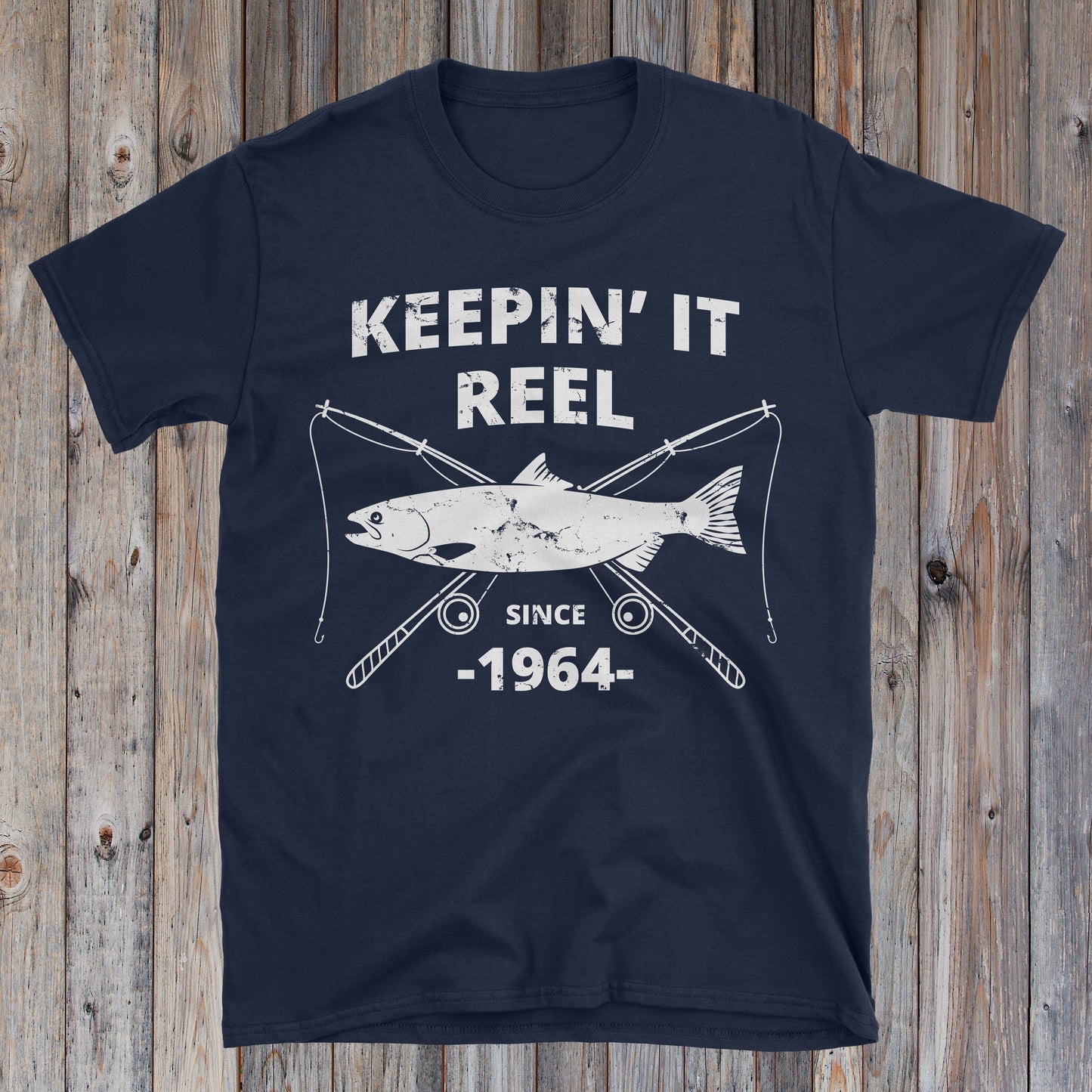 Keepin' It Reel Since 1964 60th Fishing Birthday Shirt – Reel Angler Gear