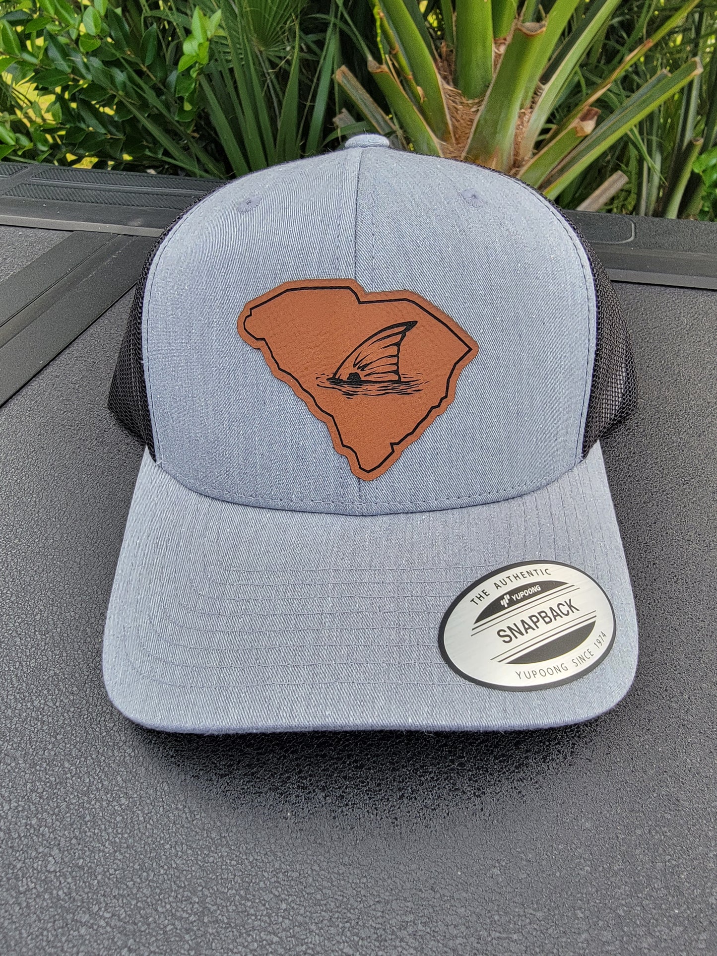 Laser Engraved South Carolina Tailing Redfish Patch Trucker Hat