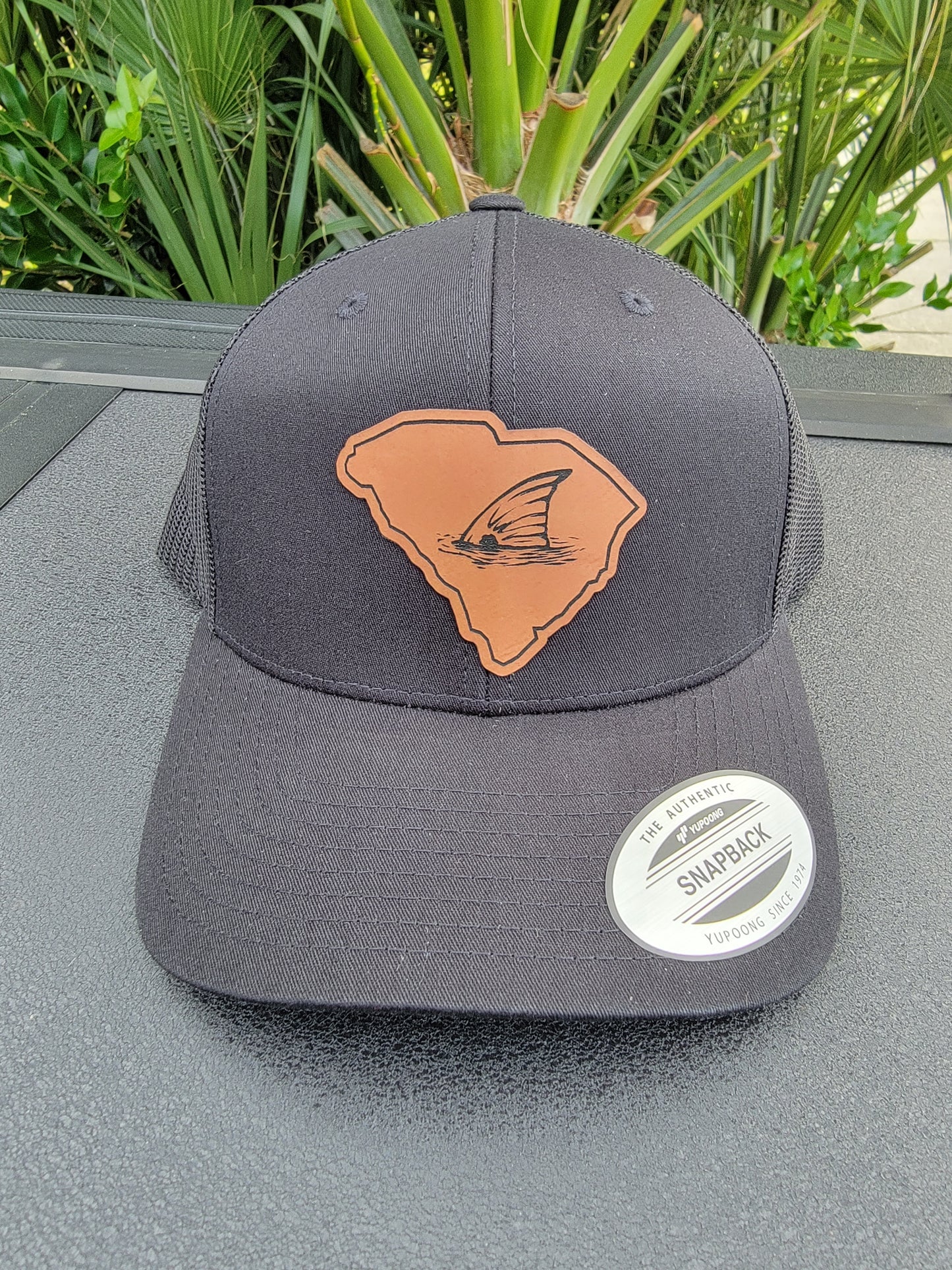 Laser Engraved South Carolina Tailing Redfish Patch Trucker Hat